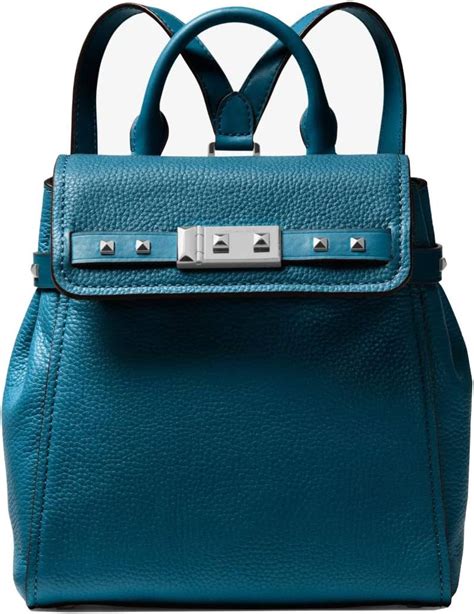 michael kors addison studded small pebbled leather backpack purse|Addison Small Pebbled Leather Backpack .